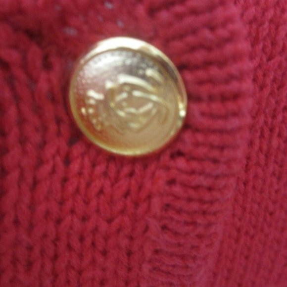 Marisa Christina vintage Women ugly Christmas Sweater Scottie Dog button vest L - Picture 7 of 10